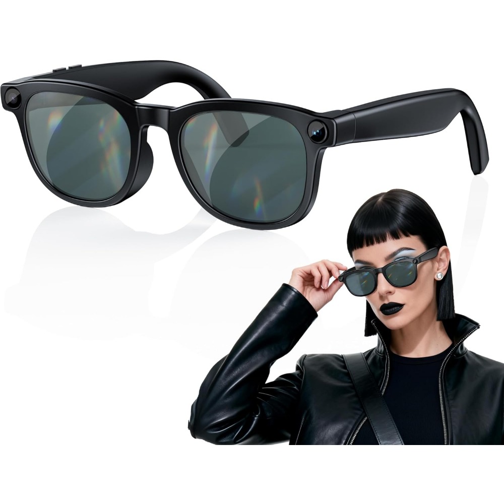 Smart Glasses Lens - Occhiali Intelligenti: Video 4K, Audio Open-Ear,