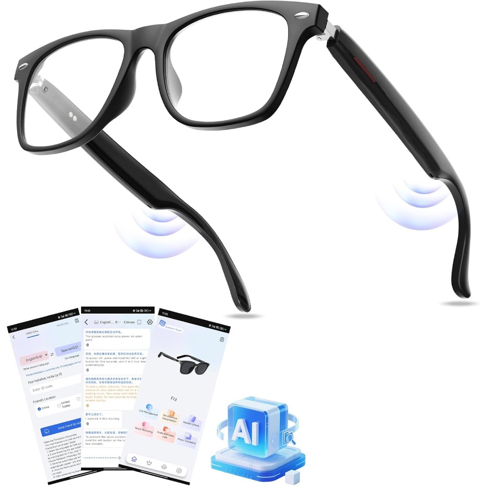 Smart Glasses Lens - Occhiali Intelligenti con Traduzione in Tempo