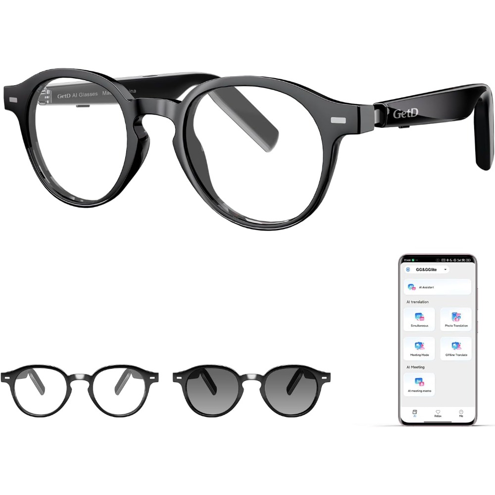 Smart Glasses Lens - Occhiali Intelligenti AI con Traduzione in