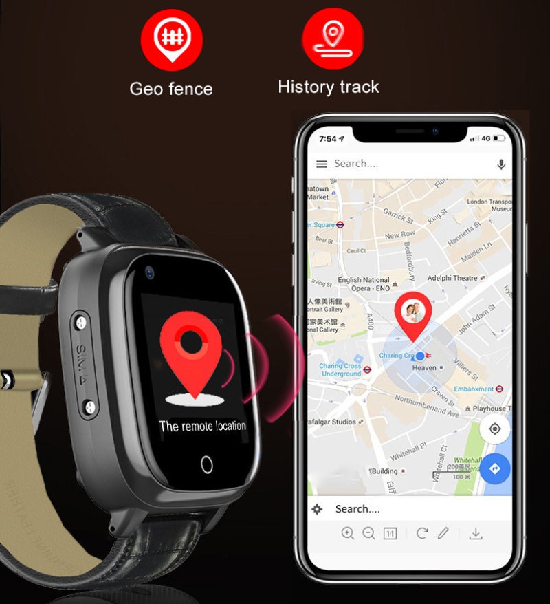 Fall Detection Watch - Orologio intelligente per anziani Orologio GPS