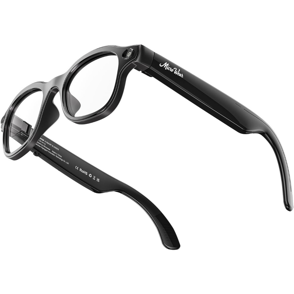 Smart Glasses Lens - Occhiali Intelligenti: 13MP, Ricarica Wireless, Assistente