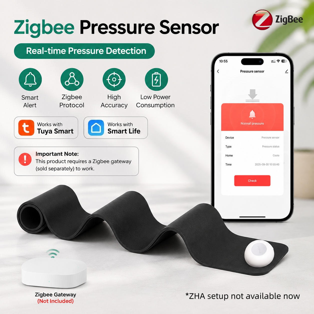 Smart Insole Pressure - Sensore di Pressione Zigbee con Rilevamento