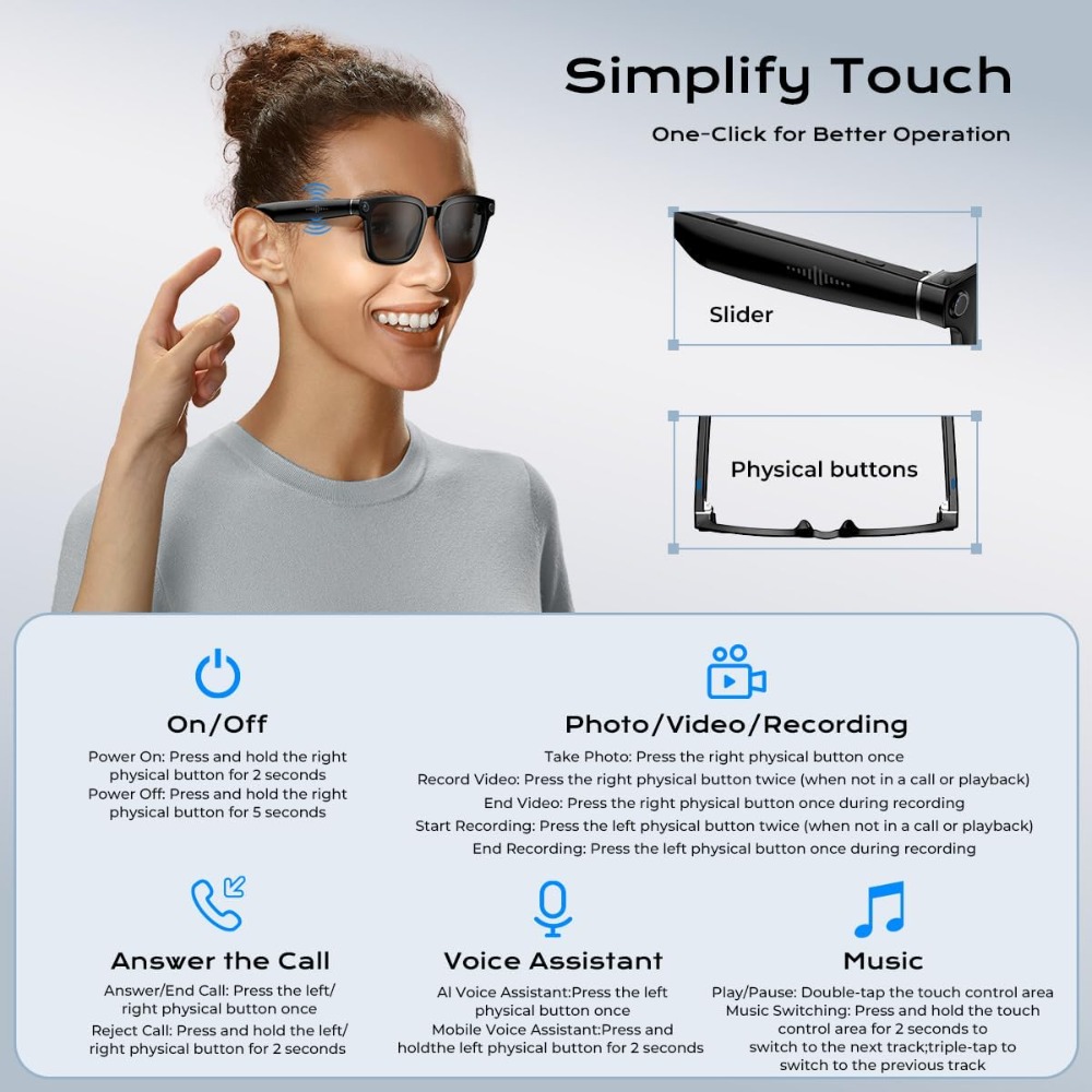 Occhiali Intelligenti con Foto - Smart Glasses Lens recensione e prezzo