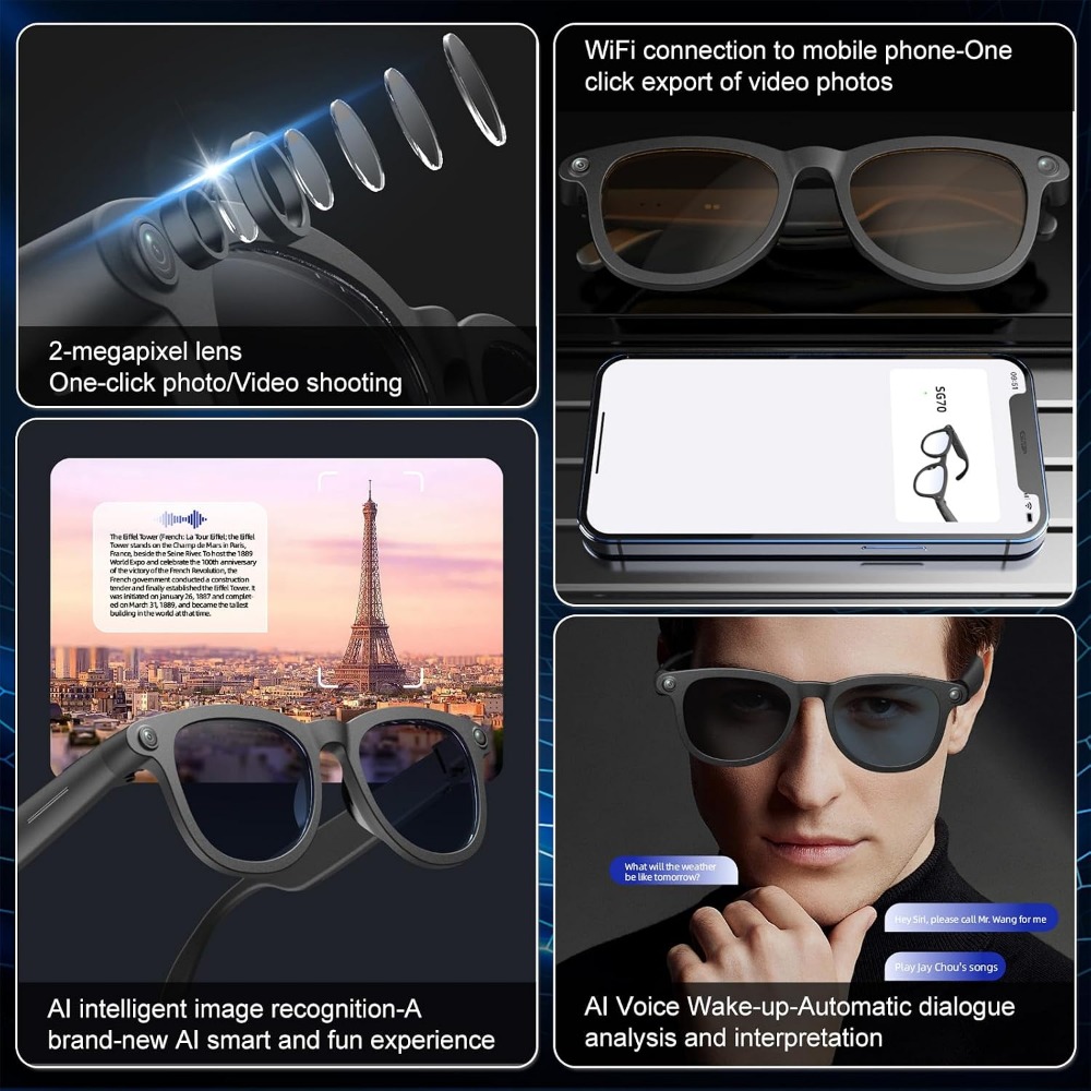 Occhiali Intelligenti con Foto - Smart Glasses Lens recensione e prezzo