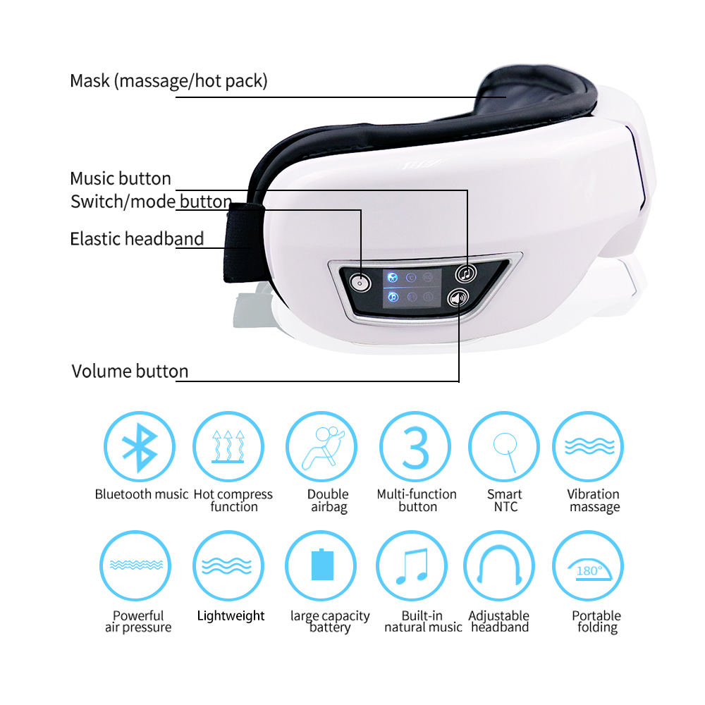 Massaggiatore Oculare Elettric - Light Therapy Glasses recensione e prezzo