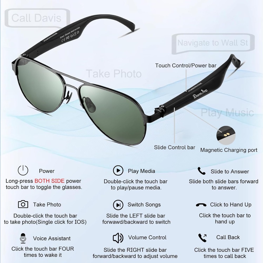 Occhiali Intelligenti da Uomo  - Smart Glasses Lens recensione e prezzo