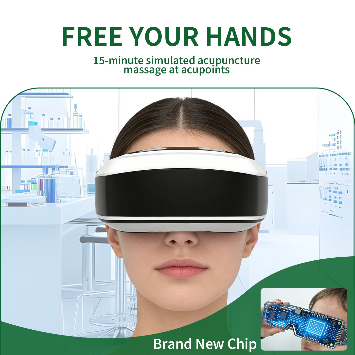 Nuovo Massaggiatore Oculare a  - Light Therapy Glasses recensione e prezzo